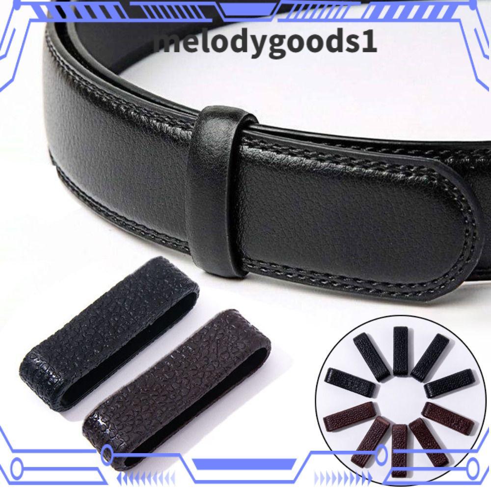 MELODYGOODS ที่วางห่วงเข็มขัด, หนัง TPU Universal 40 มม.เข็มขัด Keeper Loops, ทนทานที่ละเอียดอ่อน DIY End Retainer แหวนสําหรับ 30-38 มม.เข็มขัด