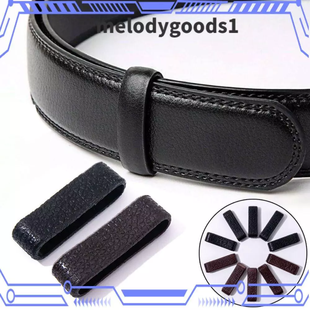 MELODYGOODS ที่วางห่วงเข็มขัด, หนัง TPU Universal 40 มม.เข็มขัด Keeper Loops, ทนทานที่ละเอียดอ่อน DIY End Retainer แหวนสําหรับ 30-38 มม.เข็มขัด