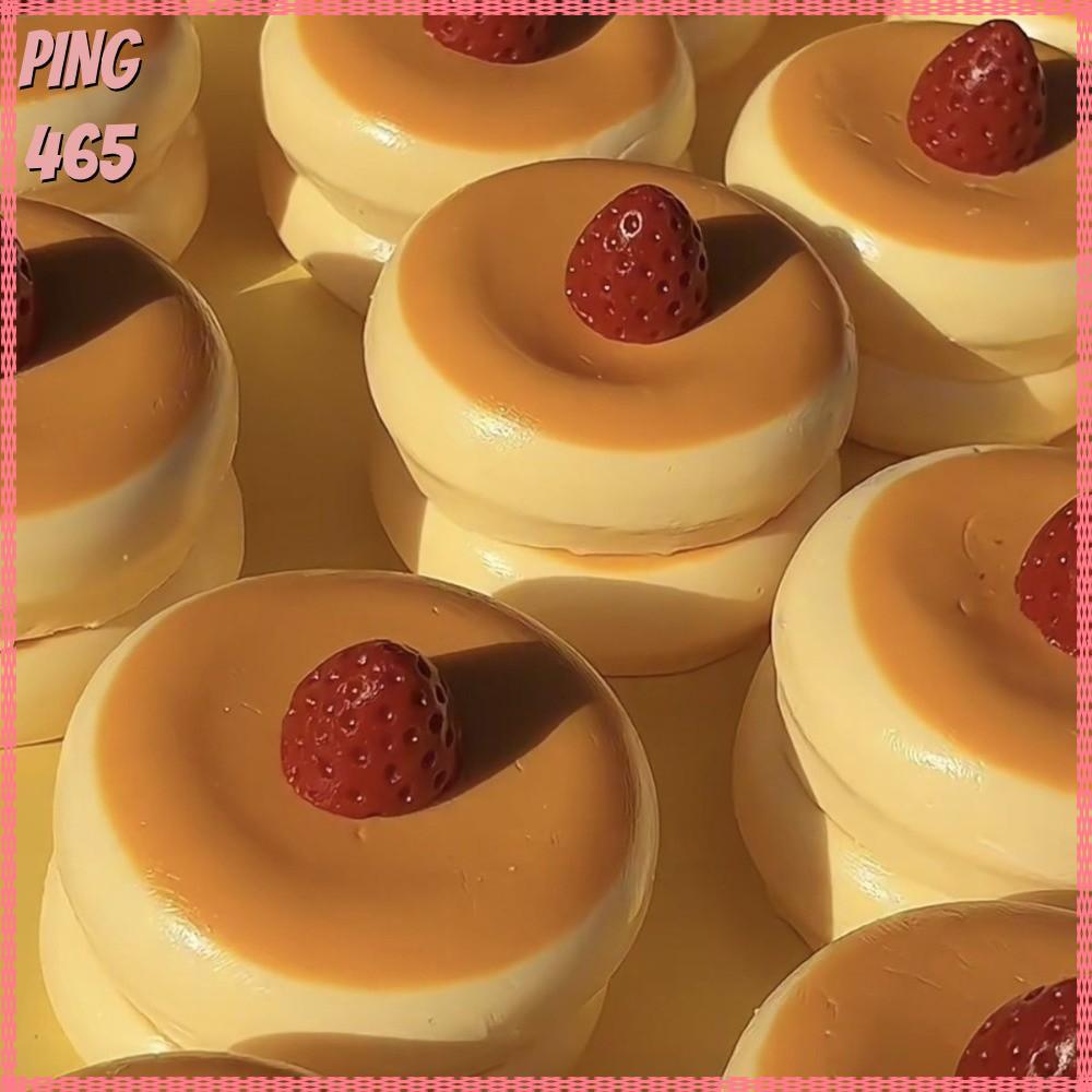 PINGD ของเล่นคลายเครียด บีบ ทำเลียนแบบเค้กสตรอว์เบอร์รี ชูฟเฟอ น่ารัก ของเล่นอร่อย คืนตัวช้า