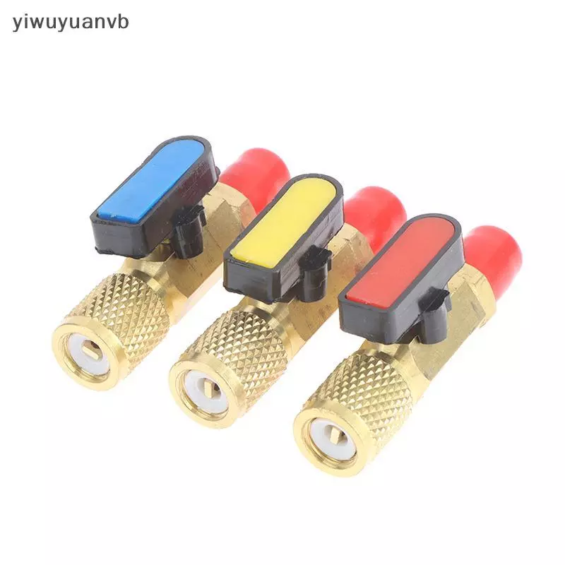 Yiwuyuanvb] 1/4 "ชายถึง 1/4" หญิงตรงบอลวาล์วชาร์จท่อ Manifold อุปกรณ์เสริมใหม่