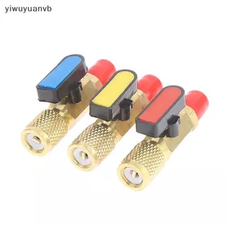 Yiwuyuanvb] 1/4 "ชายถึง 1/4" หญิงตรงบอลวาล์วชาร์จท่อ Manifold อุปกรณ์เสริมใหม่