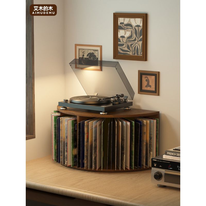 ขายทันที Study Room Record Player Rack Vinyl Record Storage Rack Magazine Book Organizer Rack Comic 