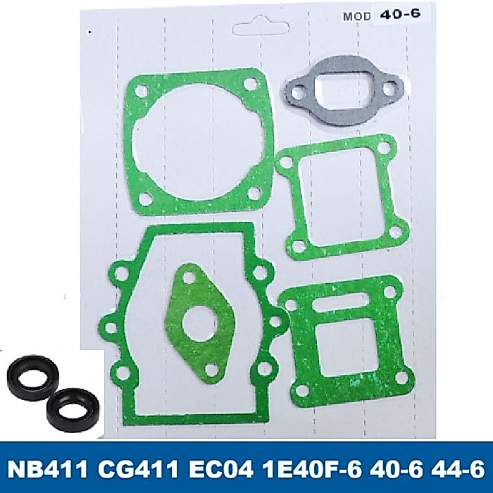 Full Gasket Oil Seal Set For FL411 NF411 NB351 Robin NB411 CG411 EC04 1E40F-6 Brush Cutter 43cc 47c