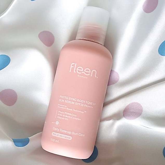 Beauty-Siam แท้ทั้งร้าน !! แบ่งขายบอดี้โทนอัพซันเซรั่ม Fleen Beauty Phyto Sync Body Tone Up Sun Seru