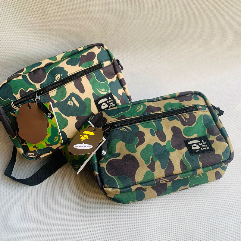 11 Appendix นิตยสารลวงตา Bape กระเป๋าสะพายชายพร้อมสต็อก Appendix นิตยสารลวงตา Bape กระเป๋าสะพายข้าง2
