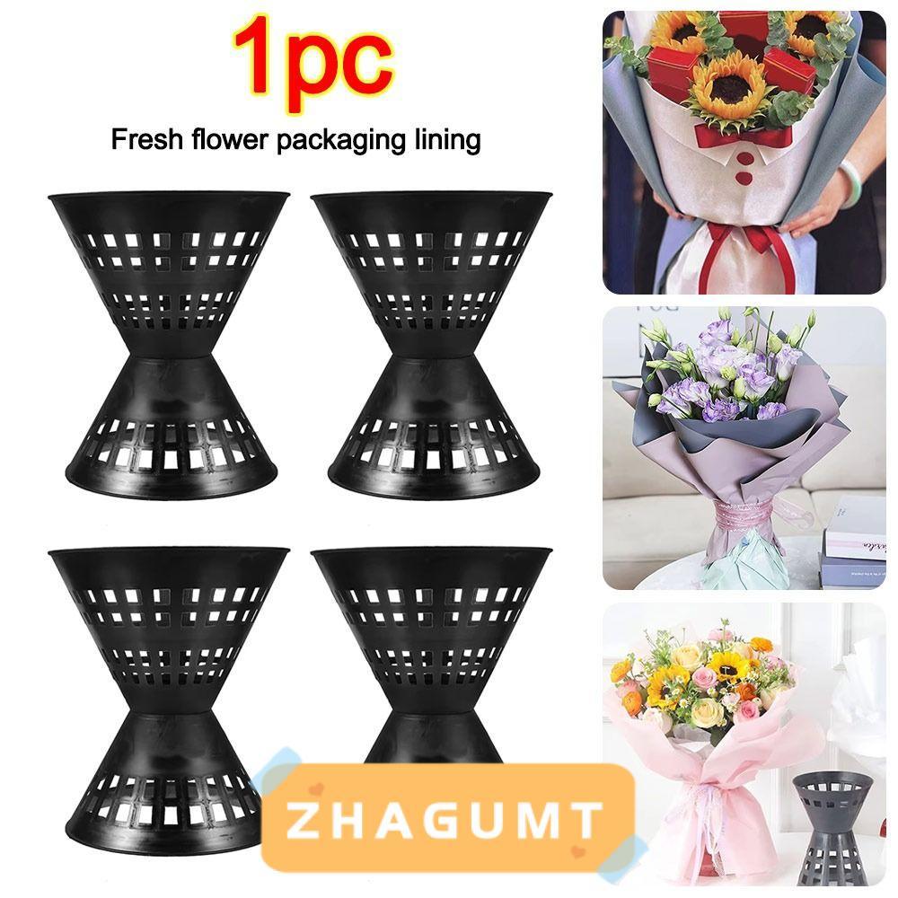ZHAGUMT366KB บรรจุภัณฑ์ดอกไม้, DIY ฐานช่อดอกไม้พลาสติก, อุปกรณ์ดอกไม้ด่วนแบบพกพาห่อช่อดอกไม้สําหรับร้านดอกไม้ Party Shop