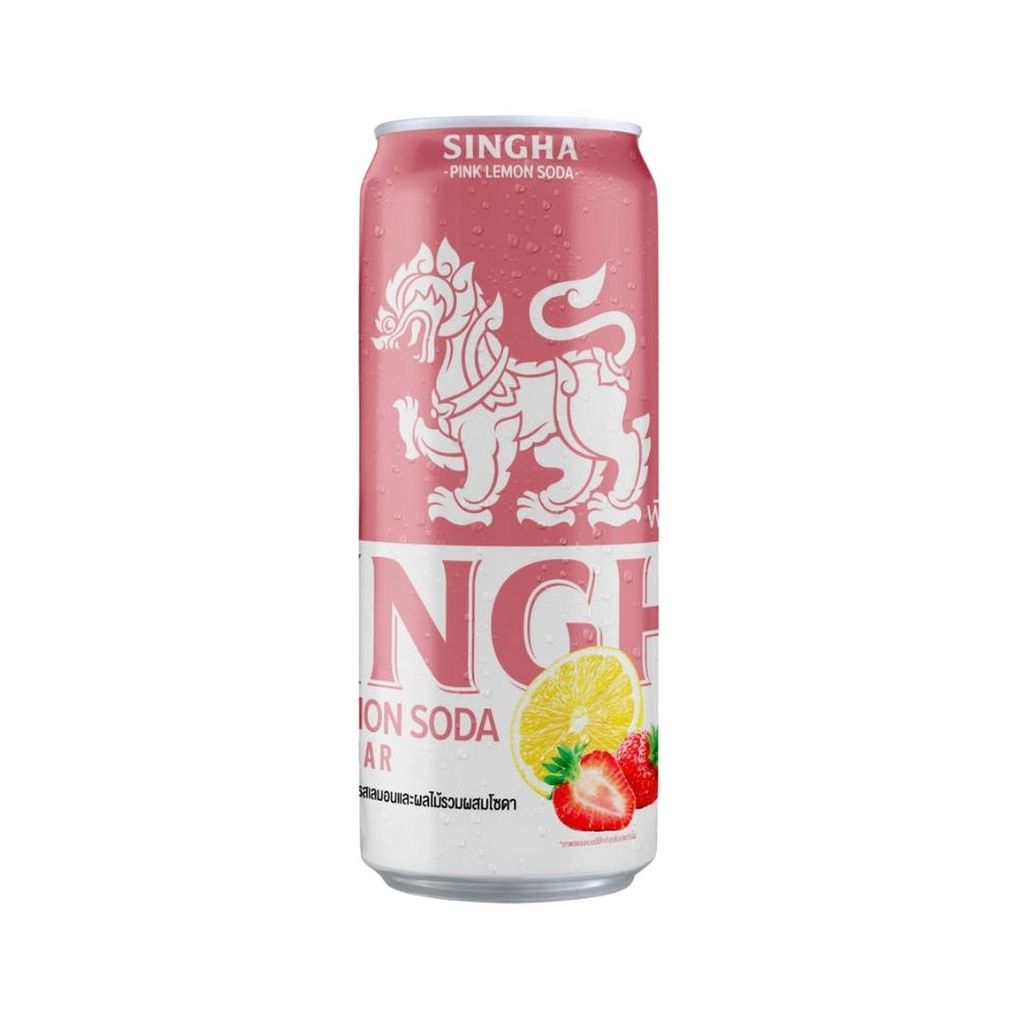 สิงห์ พิงก์เลมอนโซดา Singha Pink Lemon Soda 330ml.