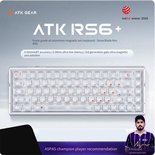 atk gear RS6+ คีย์บอร์ดแมคคานิคอลสวิตช์แม่เหล็กแบบมีสาย
