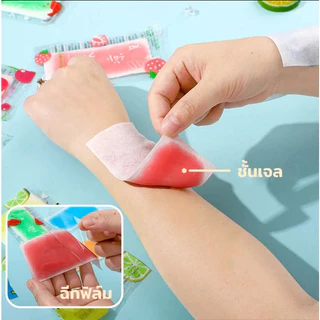 เจลลดไข้ ราคาต่ําสุดใ ขายส่ง เจลเย็น แผ่นเจลลดไข้ เจลเย็นหอมๅ 1 ซอง มี 2 แผ่น ช่วยคลายความร้อนจากร่างกาย