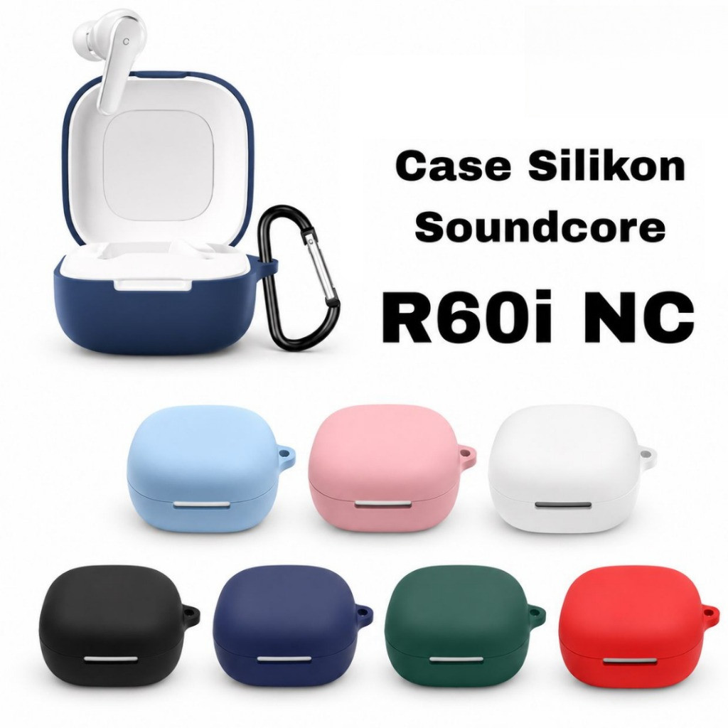 สําหรับ Soundcore R60i NC ครอบคลุมซิลิโคนนุ่มอุปกรณ์เสริมสําหรับ Anker Soundcore R60i NC ซิลิโคนหูฟังกรณีหูฟังกล่องป้องกันกรณี