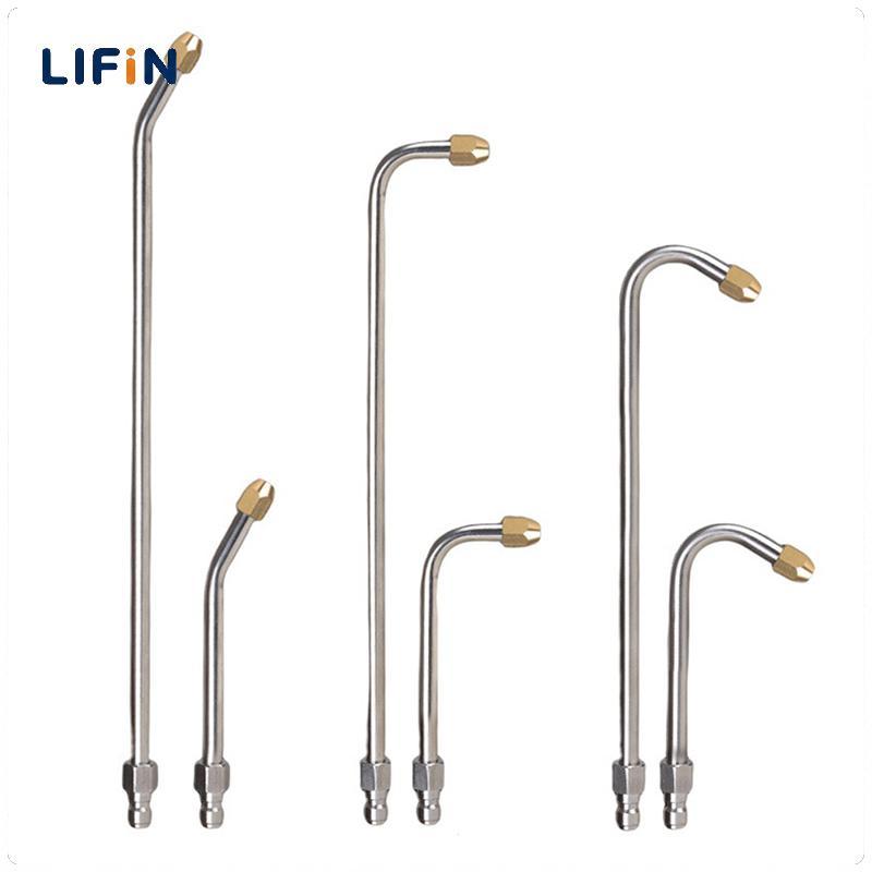 Lifin Mart เครื่องฉีดน้ำแรงดันสูง25 ° /90 ° 1/4 "เครื่องมือทำความสะอาดแบบมีมุมรูปตัวยู