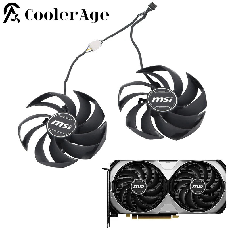 IFan การ์ด 95 มม.RTX4070 RTX4070S กราฟิกการ์ดพัดลมระบายความร้อนสําหรับ MSI RTX 4070 4070S VENTUS 2X 
