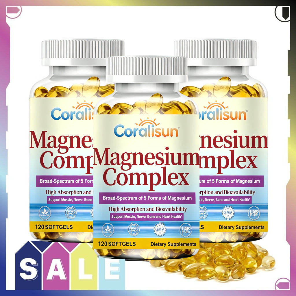 5-in-1 Magnesium Complex capsule สนับสนุนการนอนหลับที่ดีและรักษาสุขภาพหัวใจให้แข็งแรง