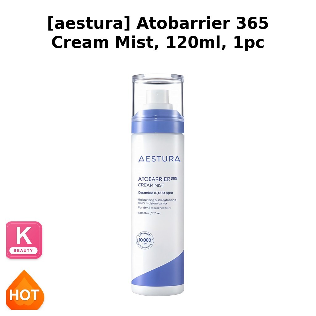 [aestura] Atobarrier 365 Cream Mist, 120ml, 1pc / Korean Mist / Skin Moisture / ของแท้ 100% โดย beau