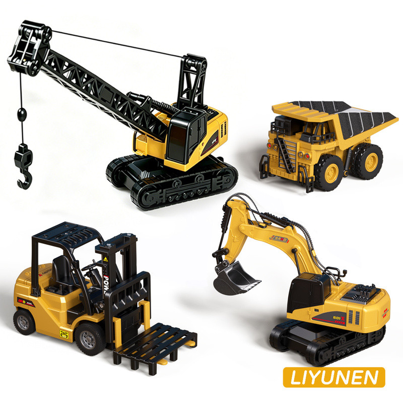 1:64 เดสก์ท็อปรีโมทคอนโทรลรถขุดรถยก Bulldozer RC รถวิศวกรรม 1/64 Mini รุ่นรถของเล่นสําหรับของขวัญเด็ก