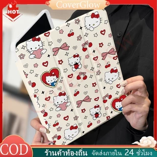 🚀จัดส่งทันที🚀เคสไอแพด การหมุน360องศา Hellokitty Gen12 Pro13 Air7 13 Gen9 Air6 11 เคส For iPad Gen9/8