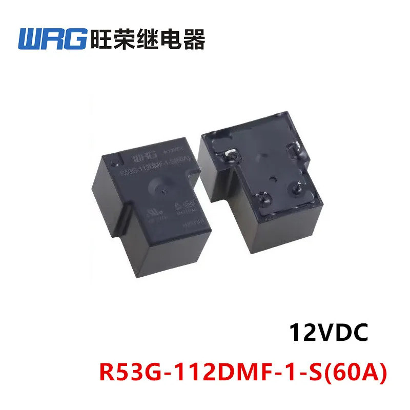 1 ชิ้น WRG รีเลย์ R53G-112DMF-1-S(60A) 4Pin 12VDC รีเลย์แหล่งจ่ายไฟ T90 HF165FD