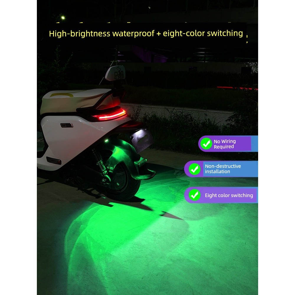 ลูกวัว nplay รถยนต์ไฟฟ้า Strobe Light ntplay ไฟด้านข้าง NQI ไฟเตือน N1S บรรยากาศดัดแปลง