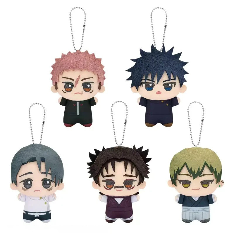 Jujutsu Kaisen ตุ๊กตาพวงกุญแจ 10 ซม.Plushies ตุ๊กตาตุ๊กตาของเล่น Fushiguro Megumi Itadori Yuji Okkotsu Yuta Zenin Naoya Choso