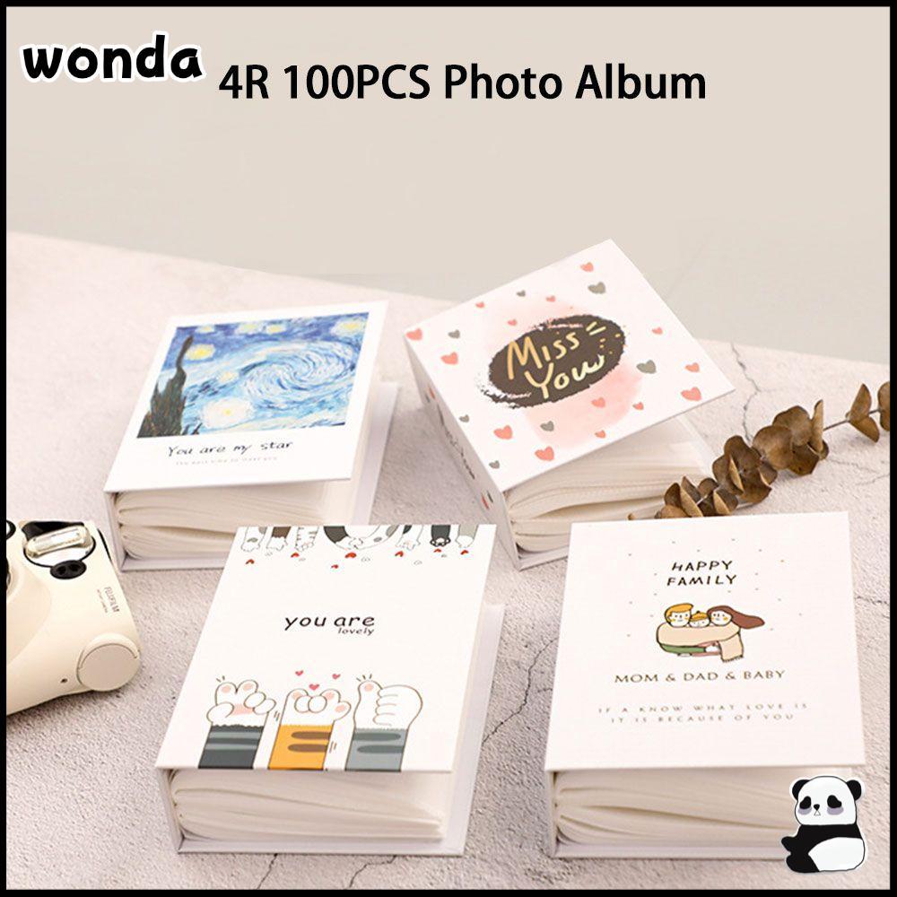 WONDA คอลเลกชันอัลบั้ม 100 ชิ้น, อัลบั้มภาพ PVC 4R การ์ตูน, สมุดอนุสรณ์หลากสีของขวัญ
