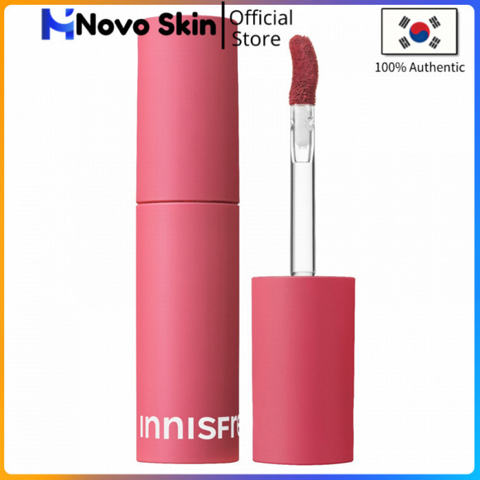 Innisfree Airy Matte Tint 3.8g No 1 Magenta Mauve Long Lasting Lightweight Lipstick High Pigment Smo