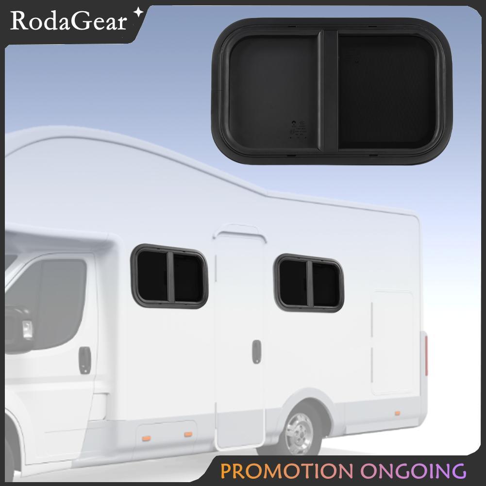 RodaGear หน้าต่าง RV 21 W X 13 H เลื่อน Teardrop สไลด์แนวนอนปิดผนึก Skylight เปลี่ยน Proof Vent Kit พร้อมหน้าจอติดตั้งเสร็จสมบูรณ์