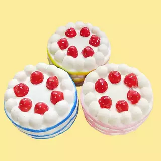 Onetiminggreat Kawaii เค้กช้า Rising ความเครียดบรรเทาบีบของเล่นเด็ก PU Soft Dpression ของเล่นจําลองอาหารเค้กบีบของเล่น OTA