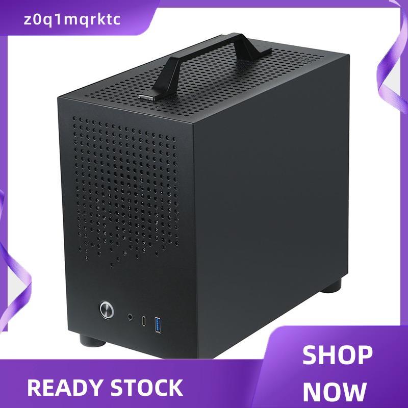 z0q1mqrktc เคส Micro-ITX เคส PC SKTC A17 SGCC เคสคอมพิวเตอร์รองรับ Micro-ITX Mini PC สีดํา