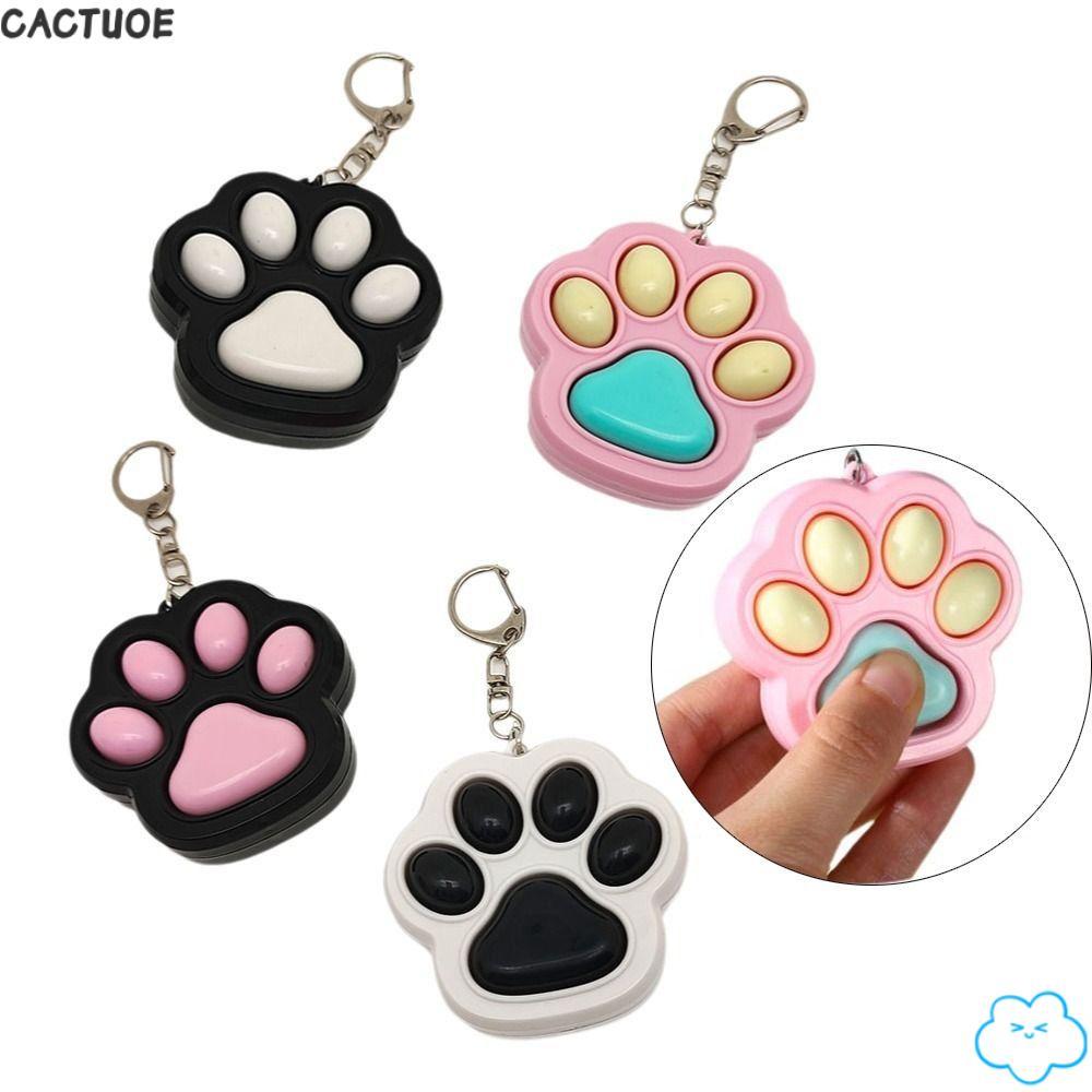 CACTUOE Cat Fidget Toys, Mini Clicker Fidget พวงกุญแจ, การ์ตูนน่ารัก Kawaii Decompression Toys Idea