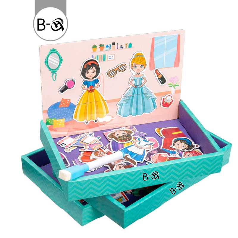 BHQ จิ๊กซอว์แม่เหล็ก จิ๊กซอว์ DIY ของเล่นปริศนา ของเล่นสําหรับเด็กอายุ 1-6 ปี