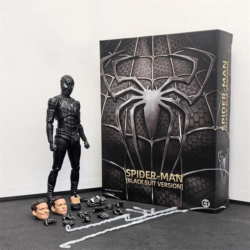 Heroes Returnless Toby Marqueer Black Suit Spiderman Movable Model Toy Mystery Box Gift