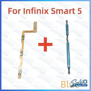 สําหรับ Infinix Smart 5 X657B、 X657 ปุ่มปรับระดับเสียงไฟปุ่มปุ่ม Flex Cable Keys ปุ่มปิดระดับเสียงปุ่มขึ้นลงด้านข้างอะ