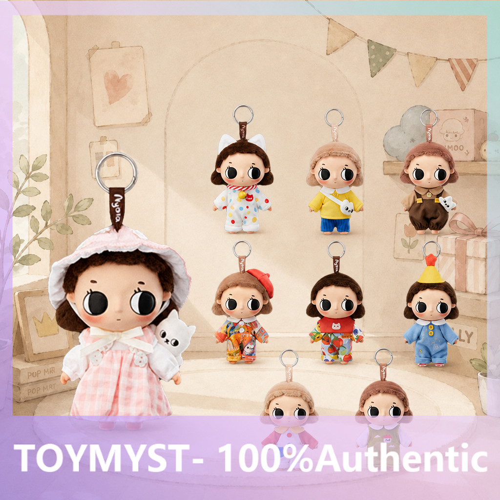 POPMART Nyota Little Instant Series ตุ๊กตาไวนิลจี้ Mystery Box เล่นอินเทรนด์ของแท้