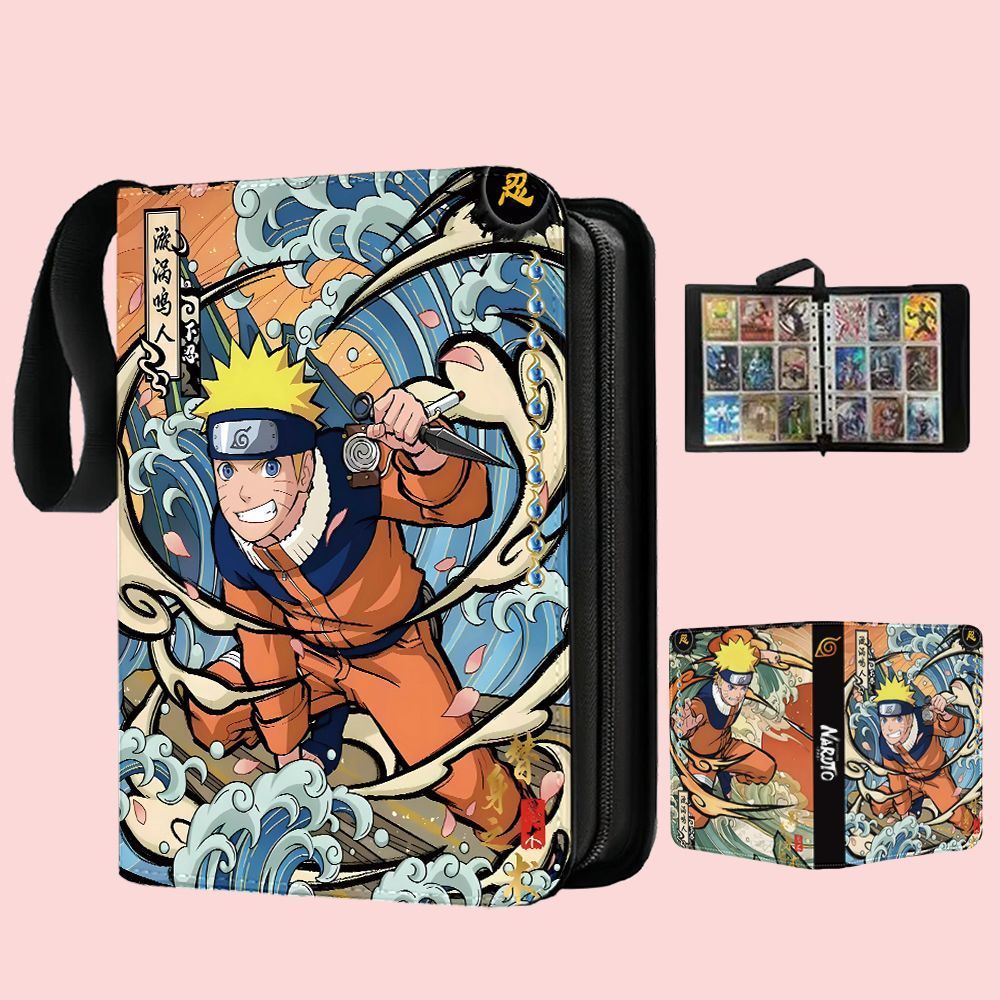 Naruto Card Book Anime Card Collection Book a4a5 หนังขนาดใหญ่ความจุอัลบั้มรูป Gaara Photo Card