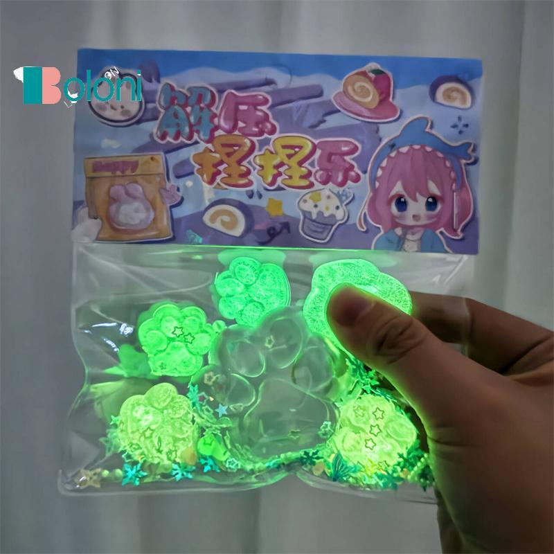 [Boloni] 5+1 Luminous Cat Paw Dpression ของเล่นความเครียดบรรเทา Party Antistress Squishy Rising ของเล่นสําหรับผู้ใหญ่เด็กยืดของเล่นใหม่