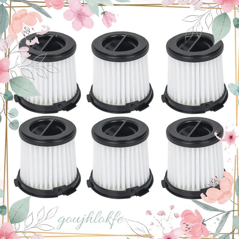 6PCS HEPA Filter สําหรับ WX030 / WX035 เครื่องดูดฝุ่นเปลี่ยนล้างทําความสะอาดได้กรองอะไหล่ goujhlokfe