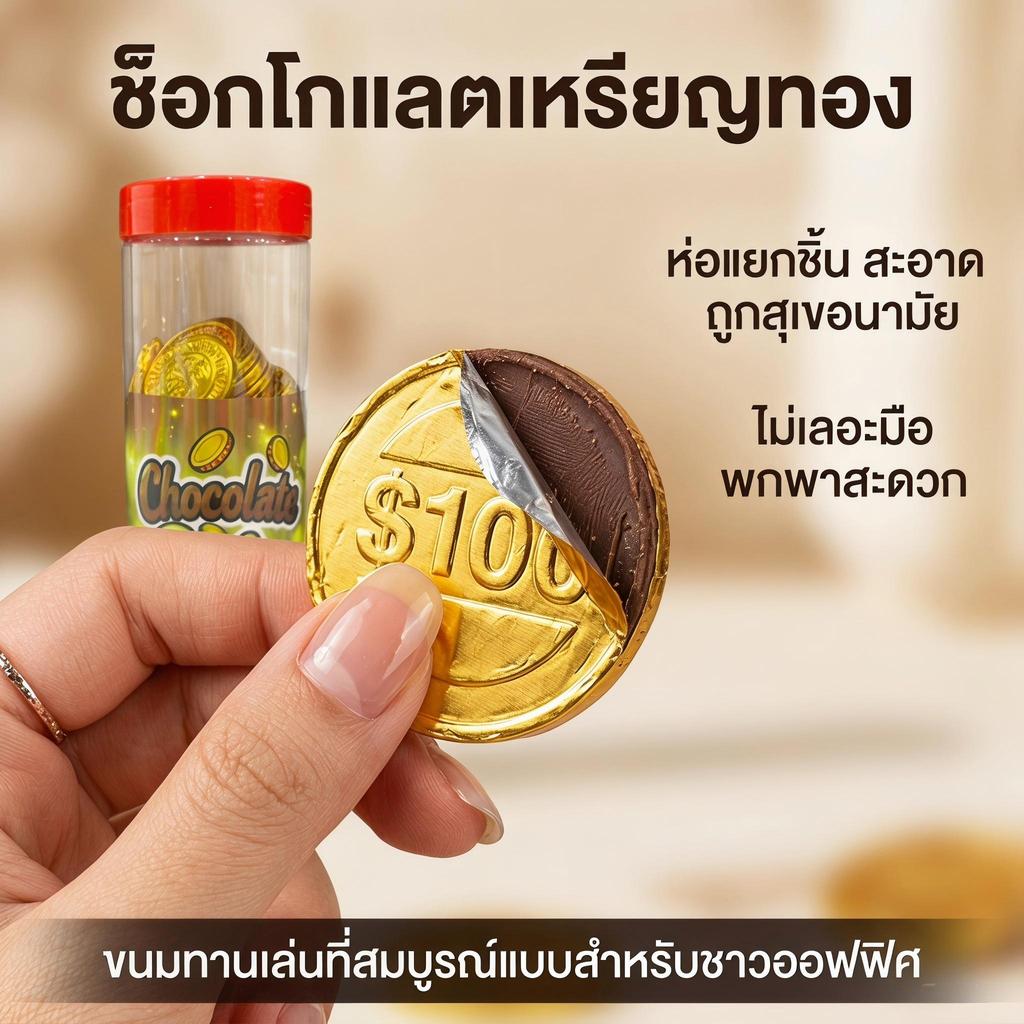 jinlong-ช็อกโกแลตรูปเหรียญทอง，ไม่เพียงแต่ขนมขบเคี้ยวแต่ยังเป็นสัญลักษณ์ของความโชคดี，ความงามและความอร่อยมีทั้งออนไลน์