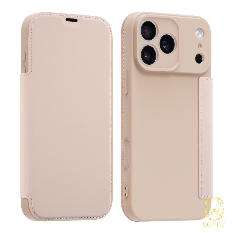 EIRVEXEL เคสแม่เหล็กหรูหราเข้ากันได้สําหรับ IPhone 17 16 15 14 13 12 11 Pro Max, X XR XS Max, พร้อมช่องใส่การ์ดแบบบูรณาการ, และกระเป๋าสตางค์ Flocking Flip