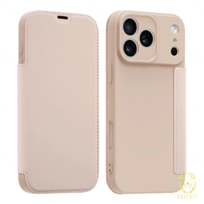 EIRVEXEL เคสแม่เหล็กหรูหราเข้ากันได้สําหรับ IPhone 17 16 15 14 13 12 11 Pro Max, X XR XS Max, พร้อมช่องใส่การ์ดแบบบูรณาการ, และกระเป๋าสตางค์ Flocking Flip