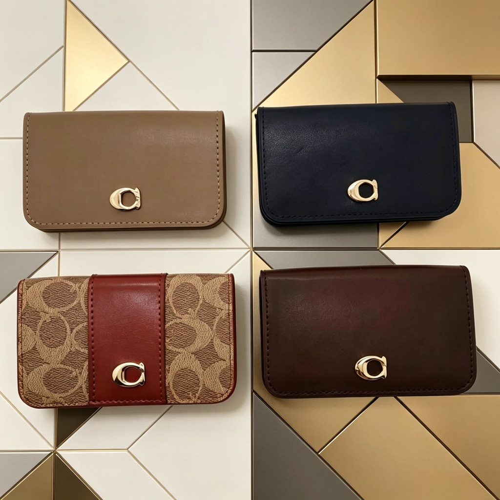 Cch Thin Snap Folding Card Holder Multi-Card Logo C รุ่น C5870
