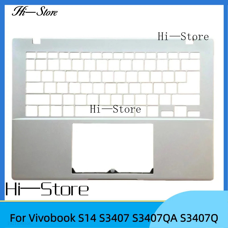 แล็ปท็อปใหม่สําหรับ Vivobook S14 S3407 S3407QA S3407Q Upper Case Palmrest Cover C shell Silver Hi­St