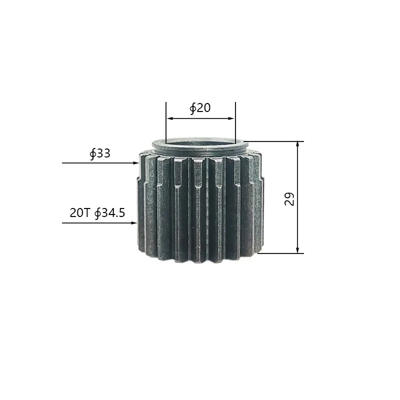 Kubota U15-3EU U17 Excavator Walking Motor Sun Gear Planetary Gear ใช้สําหรับอุปกรณ์ก่อสร้างสําหรับง