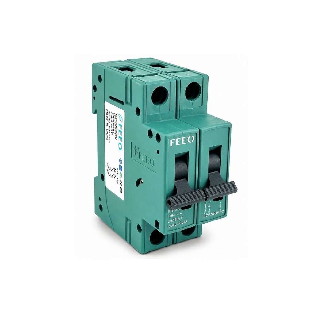 FEEO เบรกเกอร์ DC MCB 2P รุ่น FPV-63 | 550V, 800V | DC Breaker