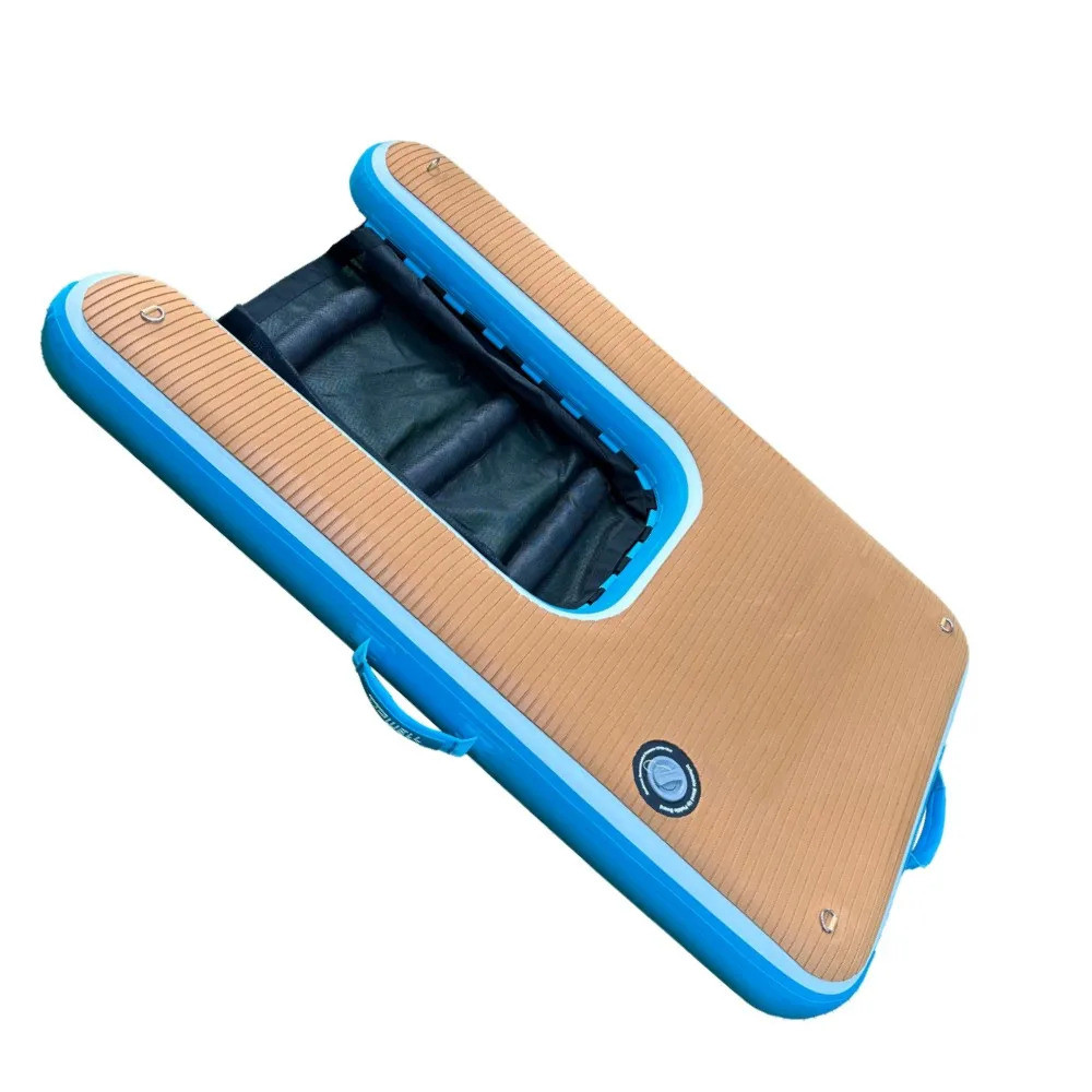 &H Original Original Pet Dock สระน้ําลอยน้ํา Pup Plank Ponttoon Ladder Inflatable Petstep Pool Ramp 