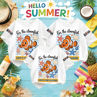 🔥พร้อมส่ง&COD🔥RINASTUDIO🔥 เสื้อยืดคอกลมลายกุ้งมังกรและอาหารทะเล ชุดครอบครัวสไตล์ซัมเมอร์ ใส่ได้ทั้งผู้ใหญ่และเด็กY530#14