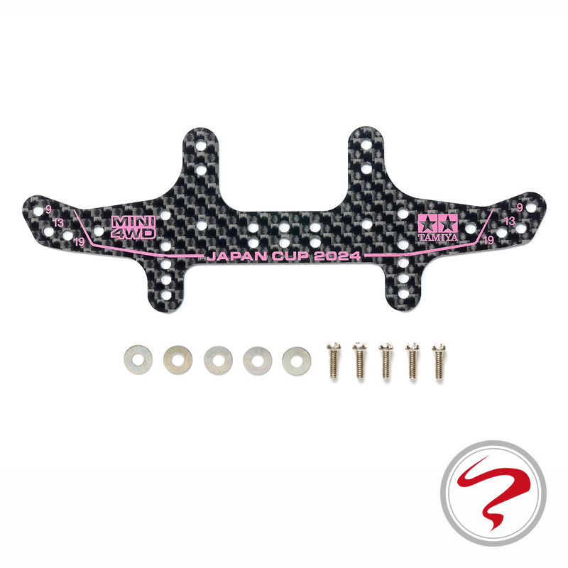 [2605 Countryside] อุปกรณ์ตกแต่งรถยนต์ Tamiya 4WD ของแท้ 2024J-CUP Limited Pink Printing คาร์บอนไฟเบ