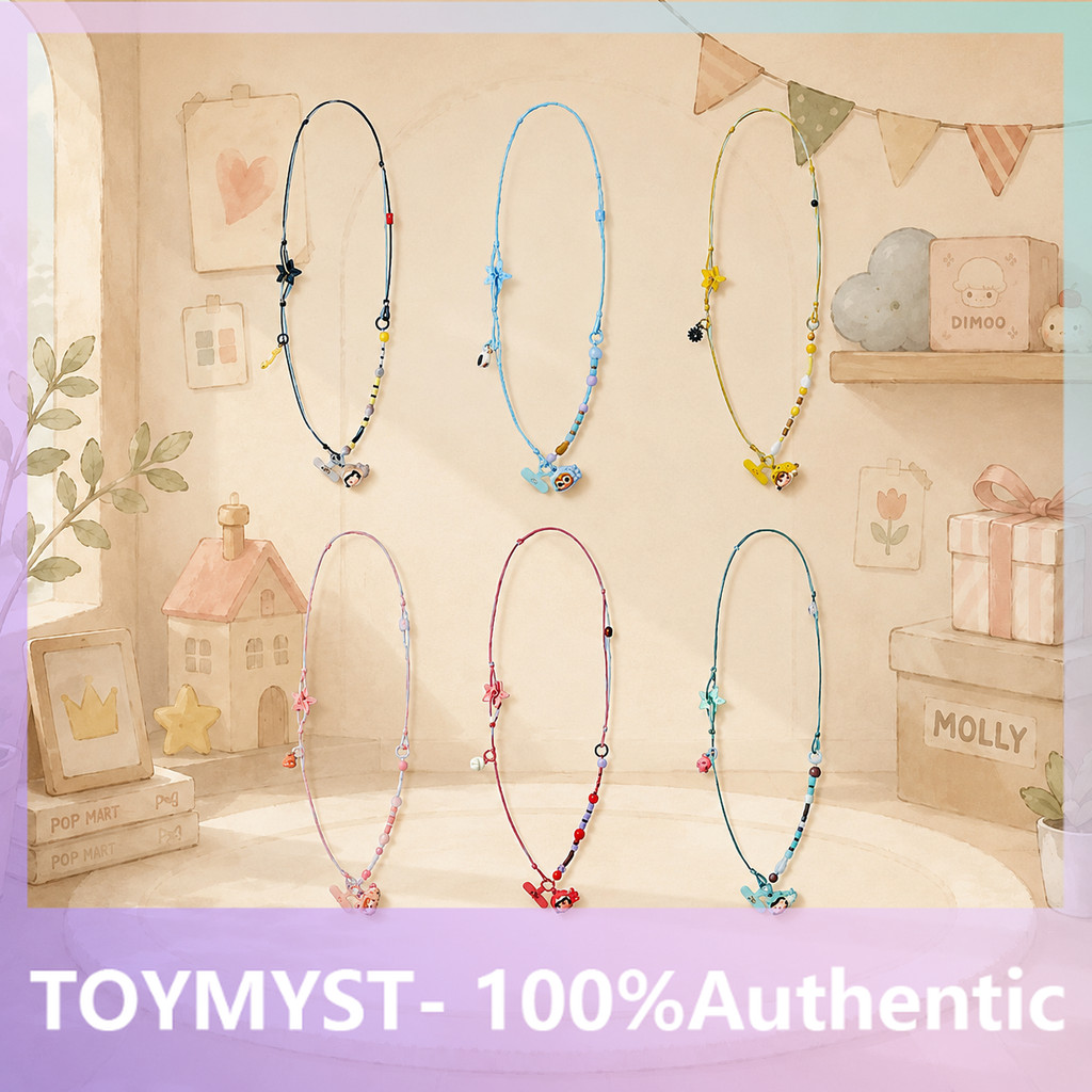 POPMART CRYBABY Tears Flow เข้าสู่ Sea Series Three-in-One ที่ถอดออกได้ Lanyard Mystery Box ของแท้รุ่นอินเทรนด์เล่น