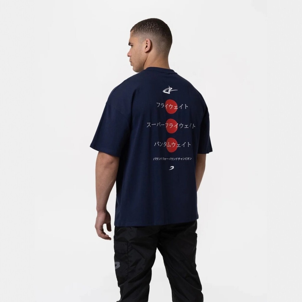 BOXRAW  Nakani X BOXRAW Plus ขนาดคุณภาพระดับพรีเมียมเสื้อยืดผ้าฝ้าย 100% ฟิตเนสการฝึกอบรมกีฬาสไตล์อเมริกันผู้ชาย 200GSM คอกลมแขนสั้น
