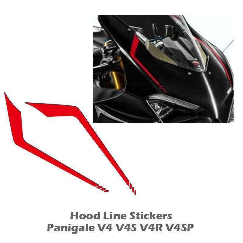 DUCATI stickers, Panigale, V4, V4S, V4R motorcycle fairing line stickers