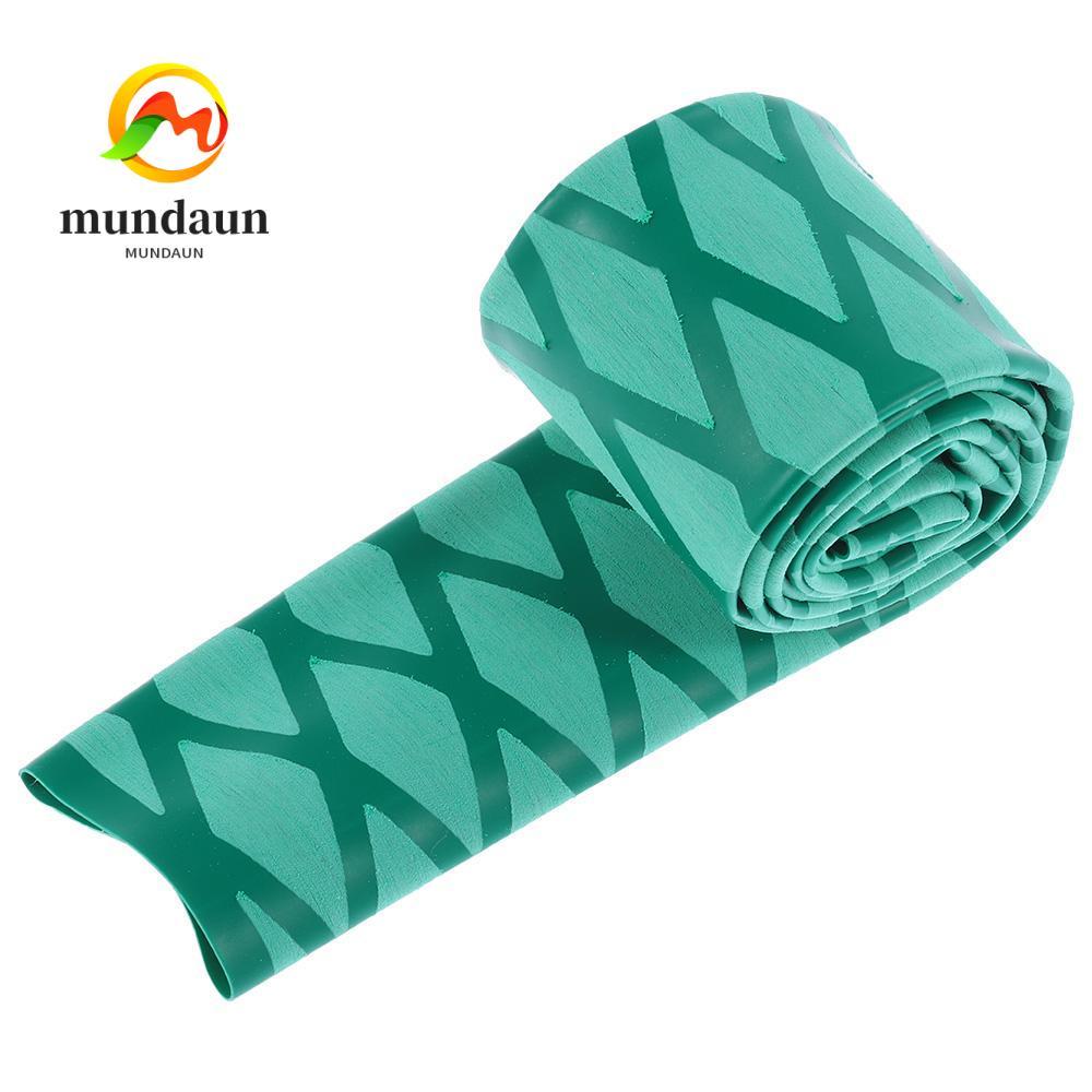 MUNDAUN ท่อห่อหดความร้อน, 3.3 ฟุต EVA + PE เบ็ดตกปลาป้องกันไฟฟ้า, เครื่องมือตกปลาสีดํา/แดง/เหลือง/เขียว/น้ําเงิน 2:1 Ratio Wrap Band ที่จับคันเบ็ด